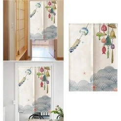 Rideau De Porte Japonais, Japon, Restaurant, Rideau De Chambre, Mur De Tapisserie, Rideaux, Rideau De Séparation (65 * 90cm)，Starlight -Rideau et tringle Soldes 2024 46969806 4
