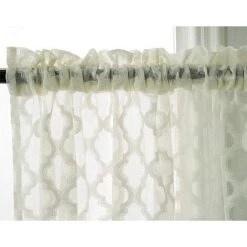 Rideaux Rideaux Rideaux Echarpes Petites Fenêtres Courtes Style Country Vintage Rideaux Transparents à Disques Rideaux Echarpes Rideau Bistro Cuisine Moderne Ensemble De 2 Salon (74 * 61 Cm Ivoire),HANBING -Rideau et tringle Soldes 2024 47163188 3