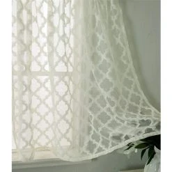 Rideaux Rideaux Rideaux Echarpes Petites Fenêtres Courtes Style Country Vintage Rideaux Transparents à Disques Rideaux Echarpes Rideau Bistro Cuisine Moderne Ensemble De 2 Salon (74 * 61 Cm Ivoire),HANBING -Rideau et tringle Soldes 2024 47163188 5