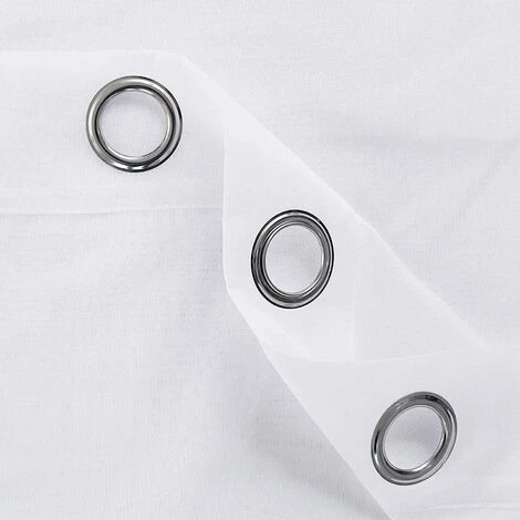 GUAZHUNIFR Lot De 2 Rideaux Voilages Blanc, Panneaux De Fenêtres Voile De Fenêtre Avec Solide à Oeillets Pour Salon Chambre Décoration, 137cm X 241 Cm Guazhuni 4 GUAZHUNIFR Lot De 2 Rideaux Voilages Blanc, Panneaux De Fenêtres Voile De Fenêtre Avec Solide à Oeillets Pour Salon Chambre Décoration, 137cm X 241 Cm Guazhuni – Image 4