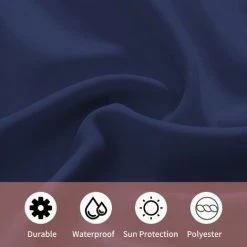 ASUPERMALL 1 Panneau Rideau Extérieur Et Intérieur Bloquant Le Soleil Rideaux à Œillets D'Intimité Pour Pergola Porche Pavillon Jardin Pelouse Couloir, 132*213Cm, Bleu - Bleu 7 ASUPERMALL 1 Panneau Rideau Extérieur Et Intérieur Bloquant Le Soleil Rideaux à Œillets D'Intimité Pour Pergola Porche Pavillon Jardin Pelouse Couloir, 132*213Cm, Bleu - Bleu -Rideau et tringle Soldes 2024 48150030 3