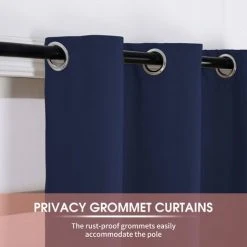 ASUPERMALL 1 Panneau Rideau Extérieur Et Intérieur Bloquant Le Soleil Rideaux à Œillets D'Intimité Pour Pergola Porche Pavillon Jardin Pelouse Couloir, 132*213Cm, Bleu - Bleu 8 ASUPERMALL 1 Panneau Rideau Extérieur Et Intérieur Bloquant Le Soleil Rideaux à Œillets D'Intimité Pour Pergola Porche Pavillon Jardin Pelouse Couloir, 132*213Cm, Bleu - Bleu -Rideau et tringle Soldes 2024 48150030 4