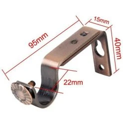 THSINDE Support Réglable Pour Tringle à Rideau, 18-22 Mm, Paquet De 2, Cuivre Rouge -Rideau et tringle Soldes 2024 48588431 4