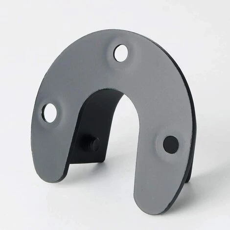 GUAZHUNIFR Support De Tringle à Rideaux Douilles En Forme De U Support Tringle Penderie Extrémité De Tige De Penderie Pour Rideau Ou Armoire, Noir Mat En Acier Inoxydable, 25 Mm, Guazhuni 2 Pcs 2 GUAZHUNIFR Support De Tringle à Rideaux Douilles En Forme De U Support Tringle Penderie Extrémité De Tige De Penderie Pour Rideau Ou Armoire, Noir Mat En Acier Inoxydable, 25 Mm, Guazhuni 2 Pcs – Image 2