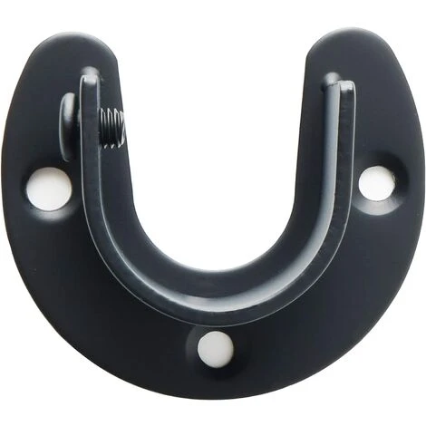 GUAZHUNIFR Support De Tringle à Rideaux Douilles En Forme De U Support Tringle Penderie Extrémité De Tige De Penderie Pour Rideau Ou Armoire, Noir Mat En Acier Inoxydable, 25 Mm, Guazhuni 2 Pcs 4 GUAZHUNIFR Support De Tringle à Rideaux Douilles En Forme De U Support Tringle Penderie Extrémité De Tige De Penderie Pour Rideau Ou Armoire, Noir Mat En Acier Inoxydable, 25 Mm, Guazhuni 2 Pcs – Image 4