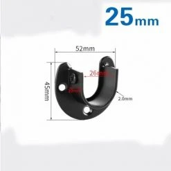 GUAZHUNIFR Support De Tringle à Rideaux Douilles En Forme De U Support Tringle Penderie Extrémité De Tige De Penderie Pour Rideau Ou Armoire, Noir Mat En Acier Inoxydable, 25 Mm, Guazhuni 2 Pcs 9 GUAZHUNIFR Support De Tringle à Rideaux Douilles En Forme De U Support Tringle Penderie Extrémité De Tige De Penderie Pour Rideau Ou Armoire, Noir Mat En Acier Inoxydable, 25 Mm, Guazhuni 2 Pcs -Rideau et tringle Soldes 2024 48636220 5