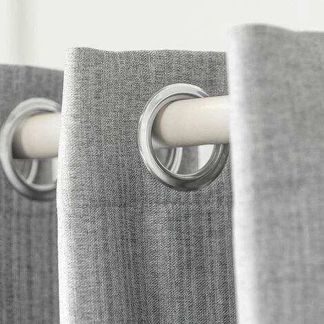 SoBuy KLS12-HG Paravent Séparateur De Pièces Rideau Télescopique Rideau Réglable En Hauteur Rideau Occultant Isolant Thermique Pour Salon, Bureau, Chambre Et Cuisine L(162-270) XH(199-285) Cm 4 SoBuy KLS12-HG Paravent Séparateur De Pièces Rideau Télescopique Rideau Réglable En Hauteur Rideau Occultant Isolant Thermique Pour Salon, Bureau, Chambre Et Cuisine L(162-270) XH(199-285) Cm – Image 4