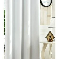 WOLTU 1 Pièce Rideau Occultant En Polyester. Rideau Opaque Suspension à œillets. 135x225cm. Blanc. VH5866ws -Rideau et tringle Soldes 2024 49240647 3