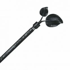 Tringle Métal 120 à 210 Cm Avec Enbouts Déco Atmosphera - Noir