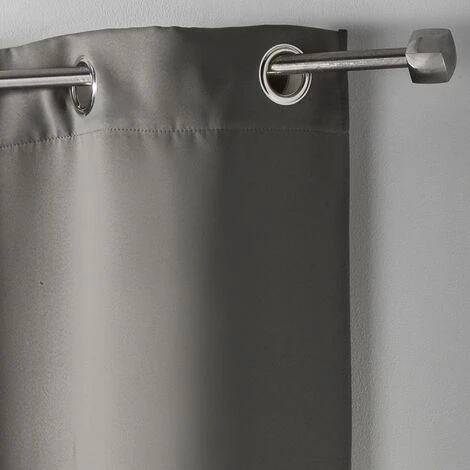 CDAFFAIRES Rideau 100% Occultant Petite Hauteur 140 X 180 Cm Occult Gris Perle - Perle 2 CDAFFAIRES Rideau 100% Occultant Petite Hauteur 140 X 180 Cm Occult Gris Perle - Perle – Image 2