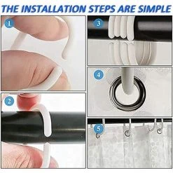 Rideau De Douche Anti Moisissure,Triomphe Rideau De Douche Tissu Rideau Baignoire ​Monstre De Poulpe Rideau De Douche 150x180cm -Rideau et tringle Soldes 2024 51032291 5