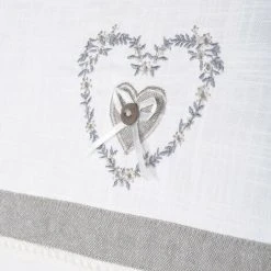 LOVELY CASA Brise Bise 45x60 Cm Pauline Gris Coton - Gris 5 LOVELY CASA Brise Bise 45x60 Cm Pauline Gris Coton - Gris -Rideau et tringle Soldes 2024 51209449 3