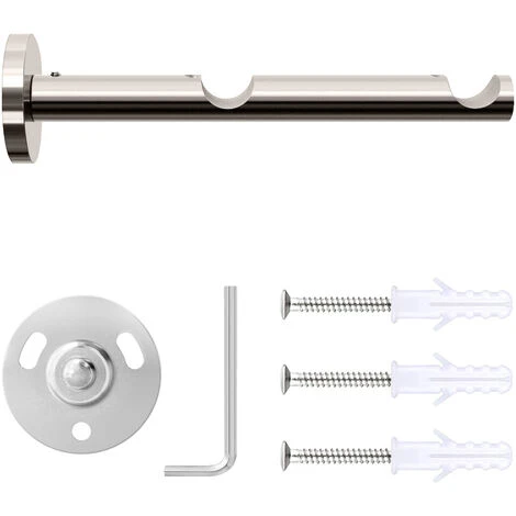 Tringle à Rideau ø 20mm Métal Inox 2 Tringle 100cm Moderne - Mondeer 3 Tringle à Rideau ø 20mm Métal Inox 2 Tringle 100cm Moderne - Mondeer – Image 3