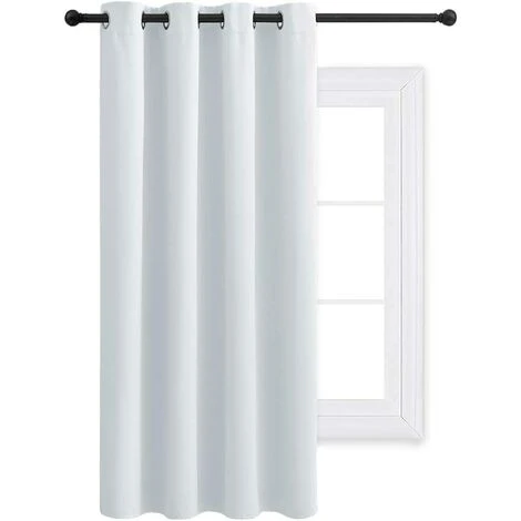 LITZEE Decoration Blackout Curtain - Thermal Window Curtain Light Blocking Sound Insulation Plain For Girl Household Room, 132 Width And 160 Cm Height, 1 Piece, Dark Brown 1 LITZEE Decoration Blackout Curtain - Thermal Window Curtain Light Blocking Sound Insulation Plain For Girl Household Room, 132 Width And 160 Cm Height, 1 Piece, Dark Brown