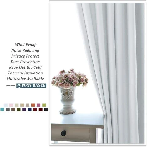 LITZEE Decoration Blackout Curtain - Thermal Window Curtain Light Blocking Sound Insulation Plain For Girl Household Room, 132 Width And 160 Cm Height, 1 Piece, Dark Brown 2 LITZEE Decoration Blackout Curtain - Thermal Window Curtain Light Blocking Sound Insulation Plain For Girl Household Room, 132 Width And 160 Cm Height, 1 Piece, Dark Brown – Image 2