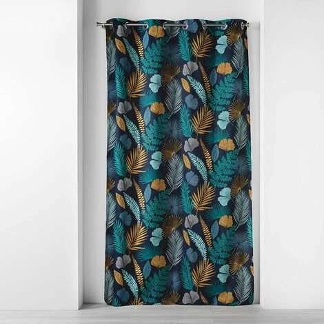 CDAFFAIRES Lot De 2 Rideaux Tamisant 140 X 240 Cm 100% Coton Panatropic Bleu 2 CDAFFAIRES Lot De 2 Rideaux Tamisant 140 X 240 Cm 100% Coton Panatropic Bleu – Image 2