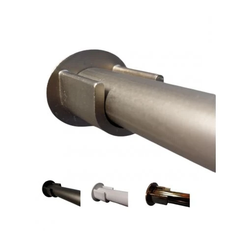 MadeInNature, Tringle à Rideaux Fer Forgé Entre-murs, Tringle Penderie, Couleur Et Longueur Au Choix Ø 20 Mm + 2 Supports - Argent Mat - Longueur 1.50 M. - Argent Mat 1 MadeInNature, Tringle à Rideaux Fer Forgé Entre-murs, Tringle Penderie, Couleur Et Longueur Au Choix Ø 20 Mm + 2 Supports - Argent Mat - Longueur 1.50 M. - Argent Mat