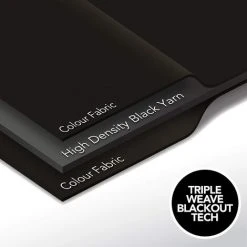 Deconovo Lot De 2 Rideaux Occultants Thermique Isolant, Etoiles Dorés, 117x138 Cm, Noir - Noir -Rideau et tringle Soldes 2024 53047709 5