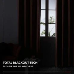 Deconovo Rideaux Occultants Thermique Isolant, Design Moderne à Oeillets, 2 Pieces Rideaux Pour Salon Et Chambre, 117x138 Cm, Rose - Rose -Rideau et tringle Soldes 2024 53047930 5