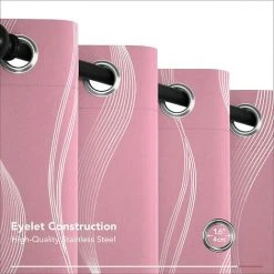 Deconovo Rideaux Occultants Thermique Isolant, Design Moderne à Oeillets, Rideaux Pour Salon Et Chambre, 2 Pièces, 132x138 Cm, Rose 8 Deconovo Rideaux Occultants Thermique Isolant, Design Moderne à Oeillets, Rideaux Pour Salon Et Chambre, 2 Pièces, 132x138 Cm, Rose -Rideau et tringle Soldes 2024 53048432 4