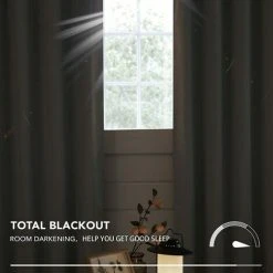 Deconovo Lot De 2 Rideaux Occultant Complètement En Lin Effet à Oeillets, 117x229 Cm, Lavande -Rideau et tringle Soldes 2024 53049316 5