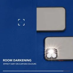Deconovo Lot De 2 Rideaux Occultant Isolant Thermiques Salon à Pattes, Taille Moyenne, 140x210 Cm, Bleu Roi -Rideau et tringle Soldes 2024 53049794 4