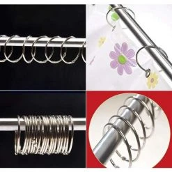 DECKON 20 Anneaux De Rideaux Douche Avec Crochet En Métal – Fabriqués En Italie – Anneau Circulaire Ouvrable De 50 Mm Pour Rideaux, Salle De Bain, Maison, Classeurs – Couleur Métallique 9 DECKON 20 Anneaux De Rideaux Douche Avec Crochet En Métal – Fabriqués En Italie – Anneau Circulaire Ouvrable De 50 Mm Pour Rideaux, Salle De Bain, Maison, Classeurs – Couleur Métallique -Rideau et tringle Soldes 2024 53078948 5