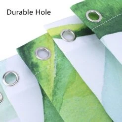 Rideau De Douche Jungle Tropical Paume Plant Rideaux De Douche Originaux Anti Moisissure Vert Tissu Avec 12 Crochets (90cm *180cm) GrooFoo -Rideau et tringle Soldes 2024 53475506 4