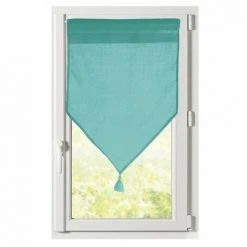 LOVELY CASA Paire De Voilages Vitrage (60 X 90 Cm) Monna Vert émeraude