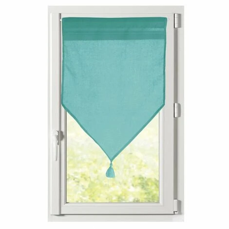 LOVELY CASA Paire De Voilages Vitrage (60 X 90 Cm) Monna Vert émeraude 1 LOVELY CASA Paire De Voilages Vitrage (60 X 90 Cm) Monna Vert émeraude