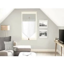 Brise Bise En Coton 45X90 Cm TENDRESSE, Par Soleil D'Ocre - Gris