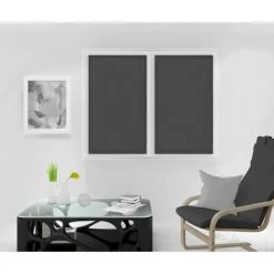 SOLEIL D'OCRE Paire De Brise Bise 90x120 Cm DOLLY Anthracite - Anthracite