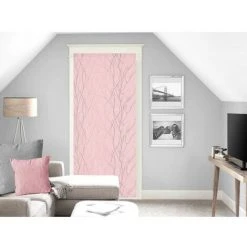 Voilage Porte Fenêtre 70x200 Cm LIANE Rose, Par Soleil D'ocre - Rose