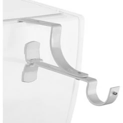 HOMEMAISON Support De Tringle Sans Perçage Pour Coffre De Volet Roulant - Blanc