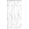 HOMEMAISON Rideau De Douche à Effet "Marbre" BLANC GRIS 180 X 200 CM - BLANC GRIS