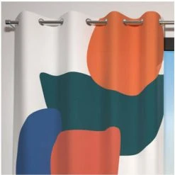 Rideau à Oeillets ARTY, Par Soleil D'ocre - Multicolore