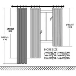 TOPFINEL Rideau Voilage Blanc En Effet Lin 140x145cm Galon Fronceur - Rideaux Voilage Decoration Chambre Semi-Transparent - Rideau Cuisine - Lot De 2 -Rideau et tringle Soldes 2024 55391729 4