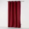 1001KDO POUR LA MAISON Rideau A Oeillets Microfibre Absolu Bordeaux 140 X 280 Cm