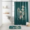 1001KDO POUR LA MAISON Rideau De Douche Paon Ginko-blue