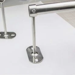 Lot De 4 Support De Tringle A Rideaux En Acier Inoxydable Porte-Tringle à Rideau De Douche Support De Barre De Placard Montage Support De Garde-Robe Pour Barre De Rideau De Douche Mural à Suspendre, Betterlife -Rideau et tringle Soldes 2024 55917440 4