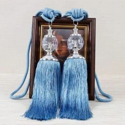 FUIENKO Orange - Rideaux à Franges En Cristal, Style Vintage, 1 Paire, Garniture De Rideau Avec Cordon 6 FUIENKO Orange - Rideaux à Franges En Cristal, Style Vintage, 1 Paire, Garniture De Rideau Avec Cordon -Rideau et tringle Soldes 2024 56121981 3