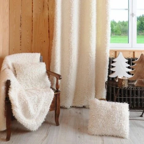 EMINZA Rideau (135 X H250 Cm) Mouton Blanc 2 EMINZA Rideau (135 X H250 Cm) Mouton Blanc – Image 2