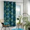 DOUCEUR D INTERIEUR Rideau Tamisant (140 X 260 Cm) Blue Vegetal Bleu
