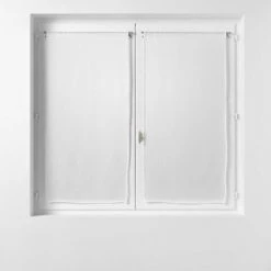 1001KDO POUR LA MAISON Paire De Rideaux Voile 60 X 120 Cm Sandras Blanc