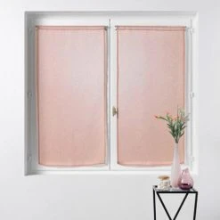 1001KDO POUR LA MAISON Paire De Rideaux Voile 60 X 120 Cm Sandras Rose -Rideau et tringle Soldes 2024 56678282 3