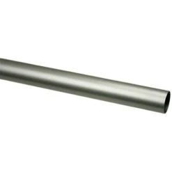 SECODIR Tringle à Rideau Acier ø20 Longueur 1.50m Laque - Nickel Satiné