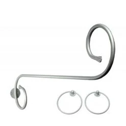 SECODIR Ciel De Lit Fer Forgé Droit Spirale - Gris Argent