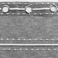 Paris Prix - Rideau Voilage à œillets "aloria" 140x280cm Gris -Rideau et tringle Soldes 2024 57077748 3