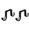 LUCKY-88 Support De Tringle à Rideau 2 Pièces Support Mural Double Tringle à Rideau Plafond Alliage D'aluminium Antirouille Adapté Au Diamètre De La Tige 28-33mm