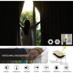 WOLTU Rideaux 2 Pièces Occultant Effet Velours. Suspensions Avec Passe-Tringle. 135x245cm Gris Argent VH5886sg-2 -Rideau et tringle Soldes 2024 57213866 4